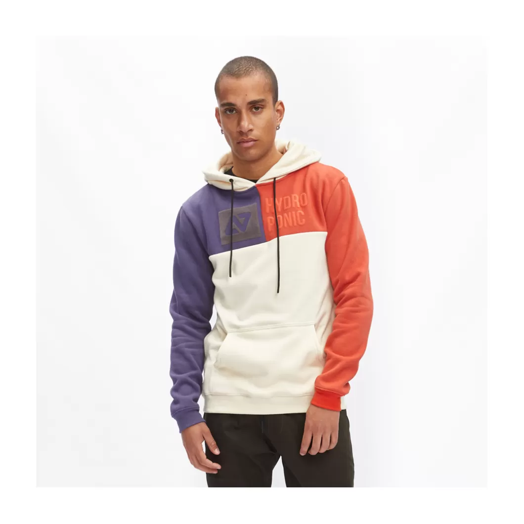 Hydroponic Sudaderas Con Capucha Niño>Sudadera Con Capucha Niño DUAL Off White / Violet / Orange