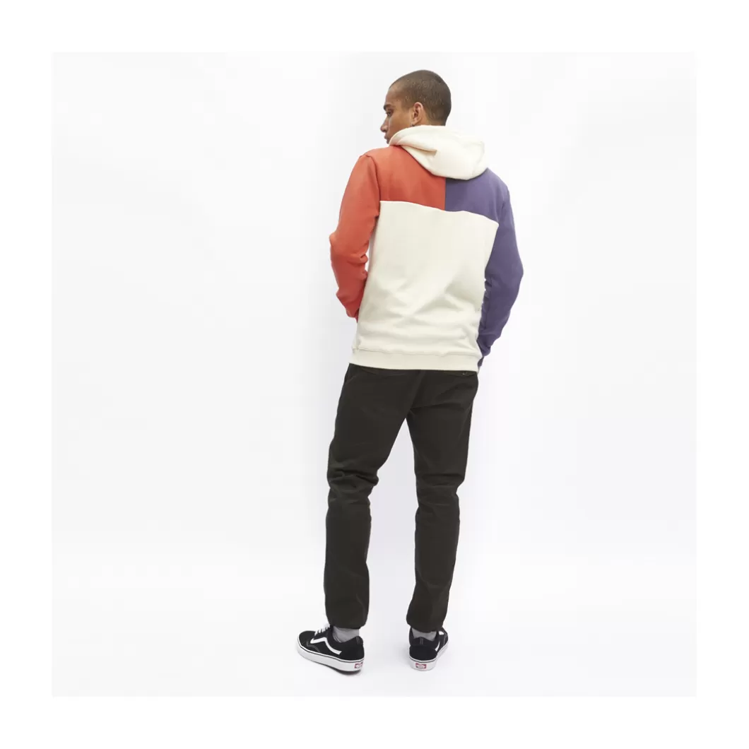 Hydroponic Sudaderas Con Capucha Niño>Sudadera Con Capucha Niño DUAL Off White / Violet / Orange