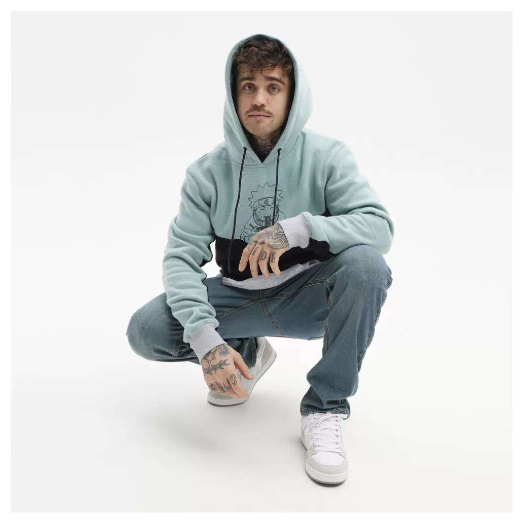 Hydroponic Sudaderas Con Capucha Niño | Naruto Colabo>Sudadera Con Capucha Niño NARUTO RAMEN Acqua / Black / Grey